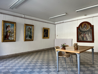 Présentation à Villar d’Arène de tableaux restaurés grâce à la Fondation pour la vitalité artistique