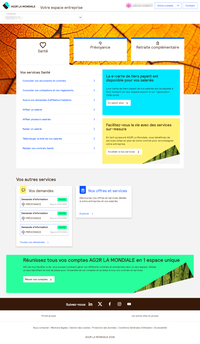 ESPACE ENTREPRISE etape 1