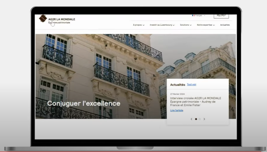 Site internet La Mondiale Europartner