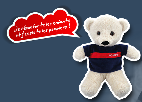 Ours en peluche en tenue de pompier